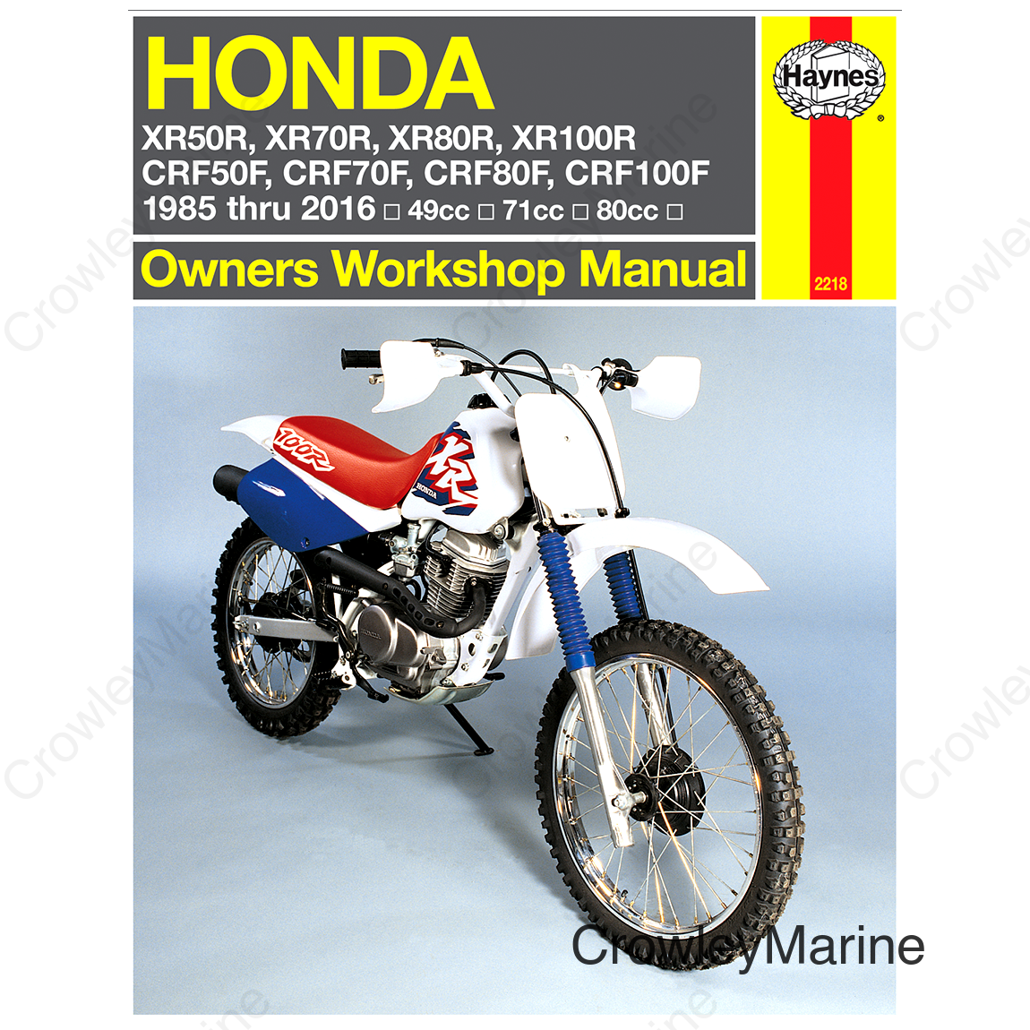 MANUAL HONDA XR80R/XR100R