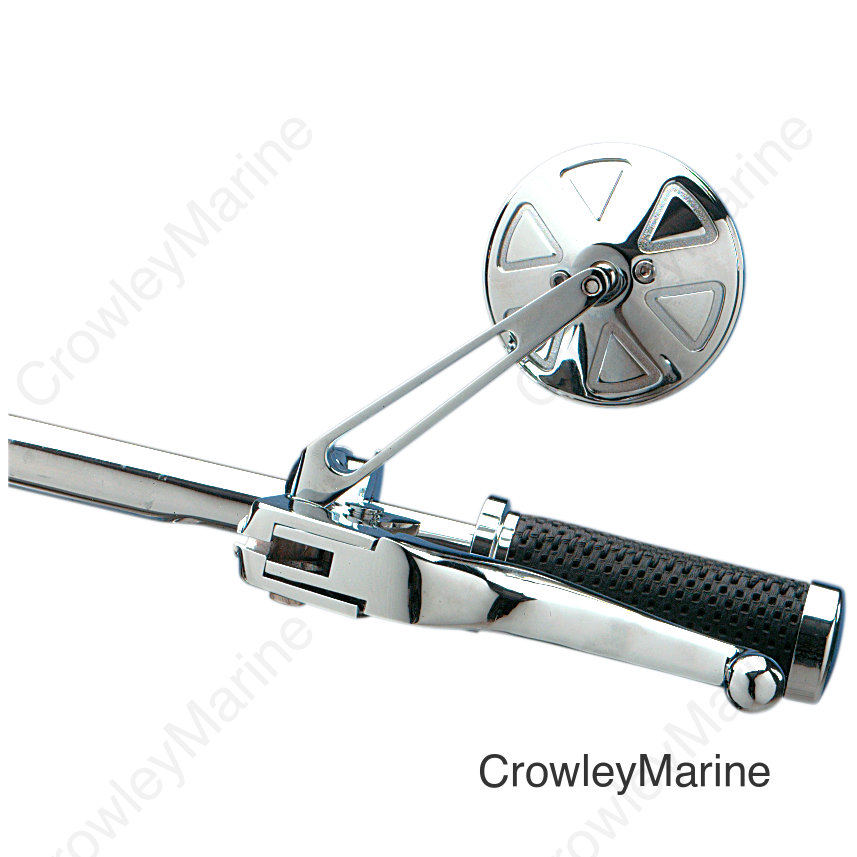 ROUND MIRROR W/SHORT STEM