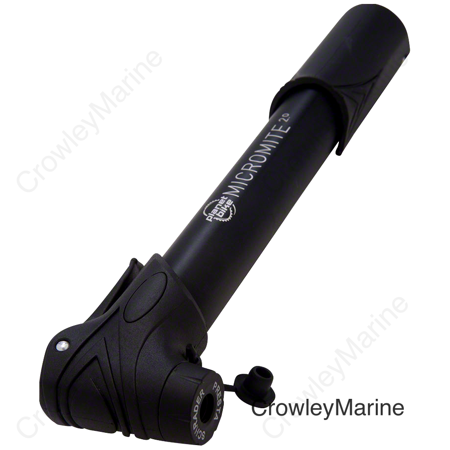 Planet Bike Micro Mite II Dual Stage Mini Frame Pump: Presta/Schrader Black