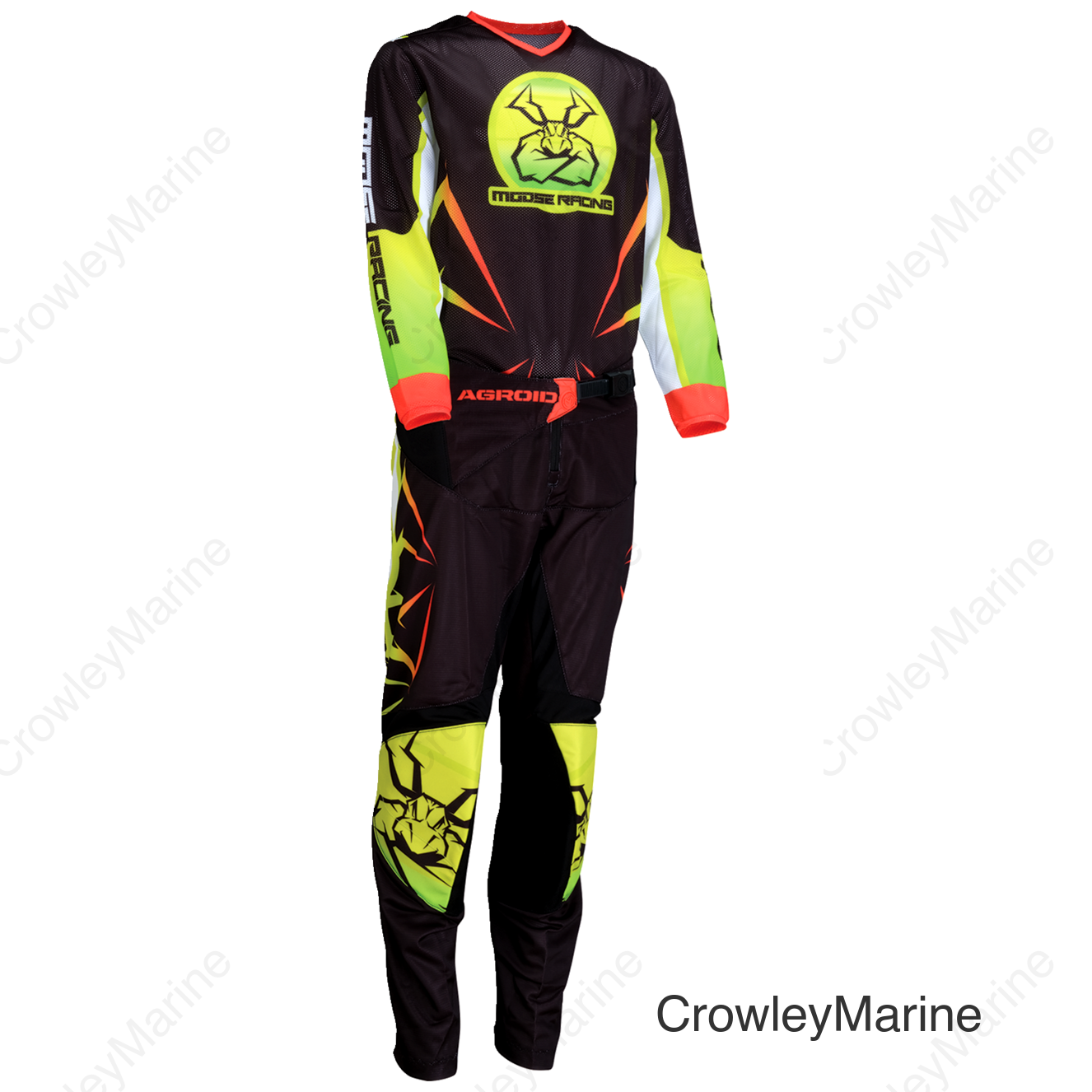 JERSEY YOUTH AGROID MESH HI-VIZ/BK LG