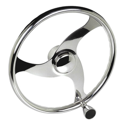 Seachoice 13-1/2 In. Stainless Steel Steering Wheel w/ Knob thumbnail-5