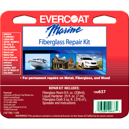 Fiberglass Repair Kit, 1/2 Pint, 6 per Case