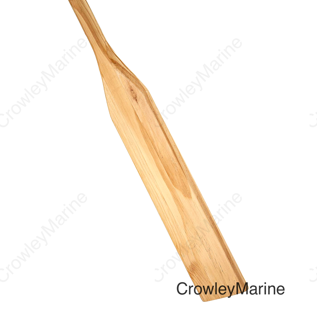 Seachoice 7 Ft. Wood Oar, New Zealand Pine Construction, 21-1/4 In. X 4-5/16 In. Blade, Comfort Grip, Clear Finish
