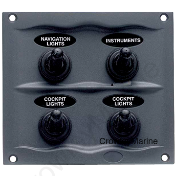 4-Switch, 2.9"H x 3.75"L x 4.25"W
