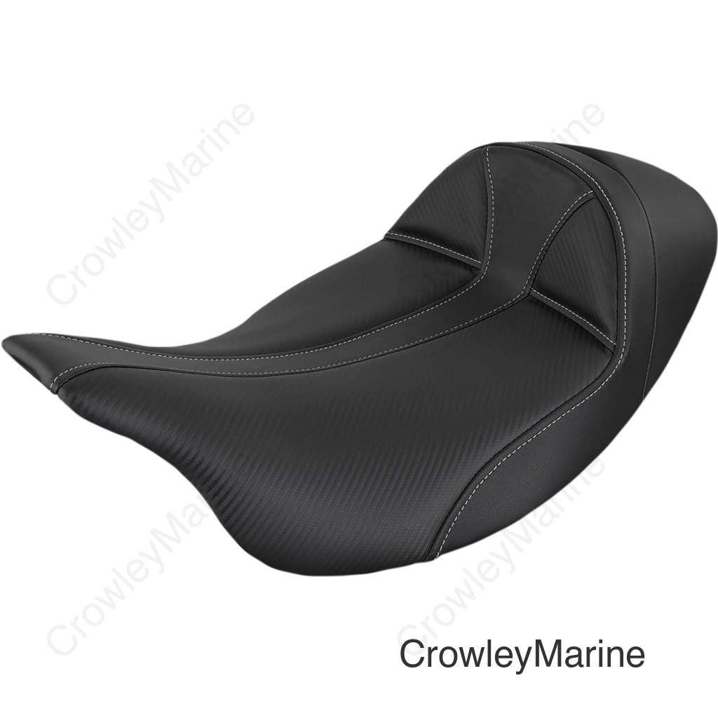 Dominator Seat - Low - Solo - Black w/ Gray Stitching - FL '08-'23