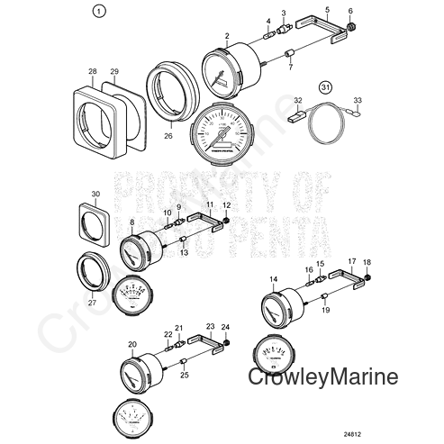 Instrument Panel(V2) - Volvo Penta (3858636)