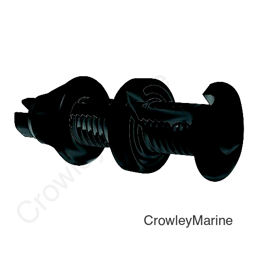 Seachoice 17971 Cable Thru Hull Fitting - Black - 9/32" Slot, 1-1/2" Flange