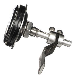 Seachoice Round Non-Locking Hatch Handle, 2-3/8 Diameter, Cast Stainless Steel, Requires 2 in. Cutout thumbnail-1