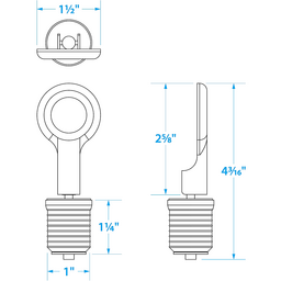 Seachoice Brass Drain Plug, 1 Snap thumbnail-3