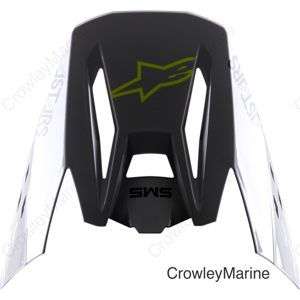 SM5 Visor - Bond - Silver/Yellow/Green