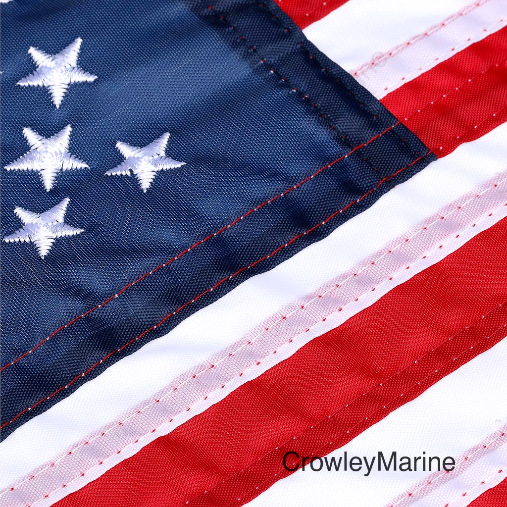 Seachoice 78211 12" x 18" Deluxe Sewn U.S. Flag (Restricted from sale into MN)