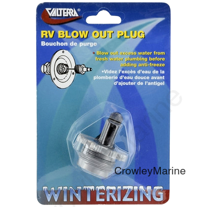 BLOW OUT PLUG, PLASTIC WITH VALVE, PKGD (RV0000648)