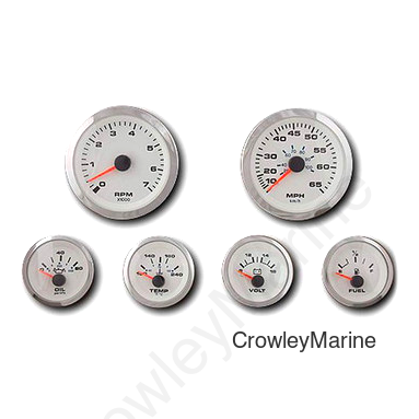 6 Gauge Set, White Premier Pro