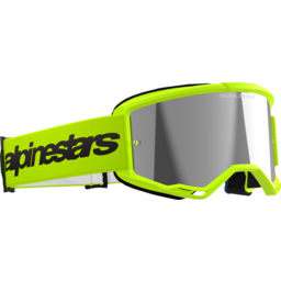 Vision 3 Goggle - Wordmark - Yellow Fluo - Silver Mirror thumbnail-0
