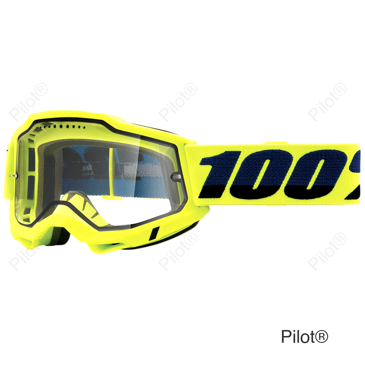 Accuri 2 Enduro MTB Goggles - Fluo Yellow - Clear