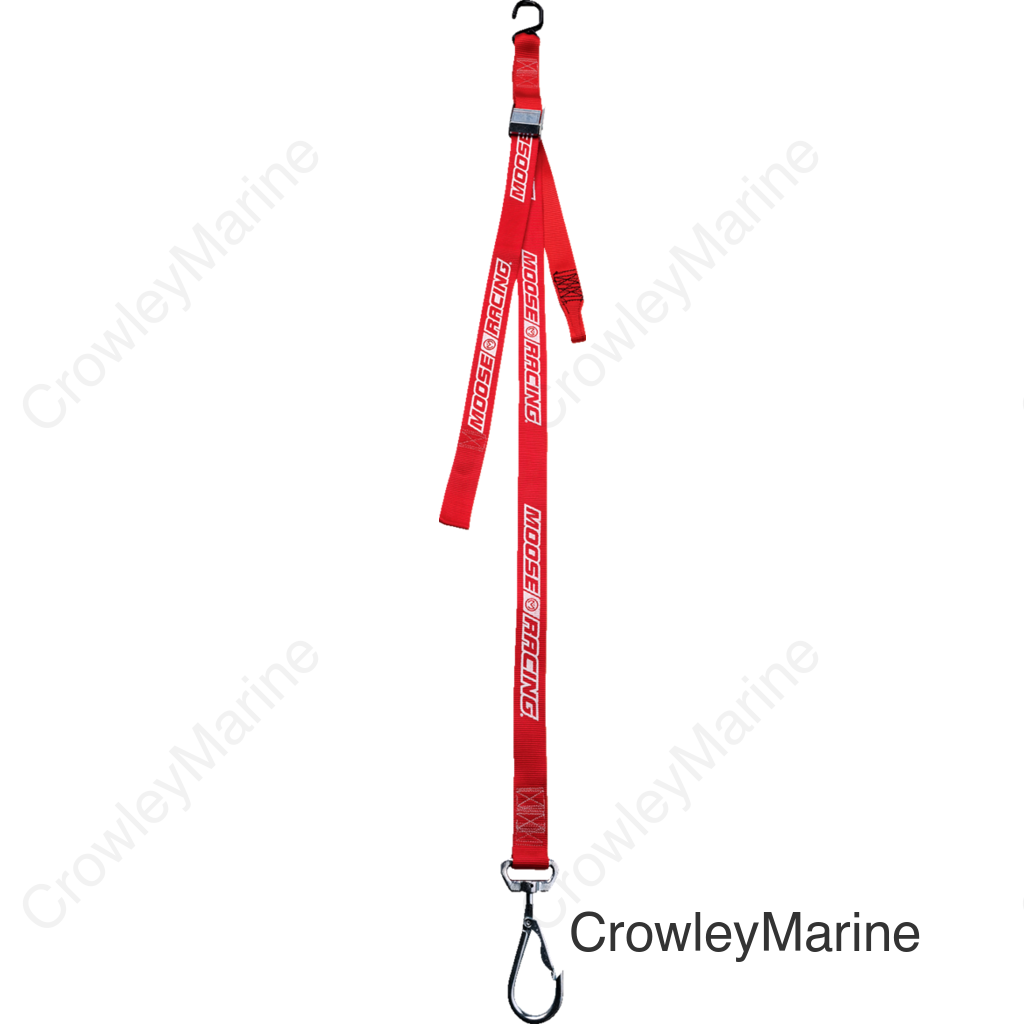 TIEDOWN 1-1/2" W/ SWIVEL HOOK RED MOOSE