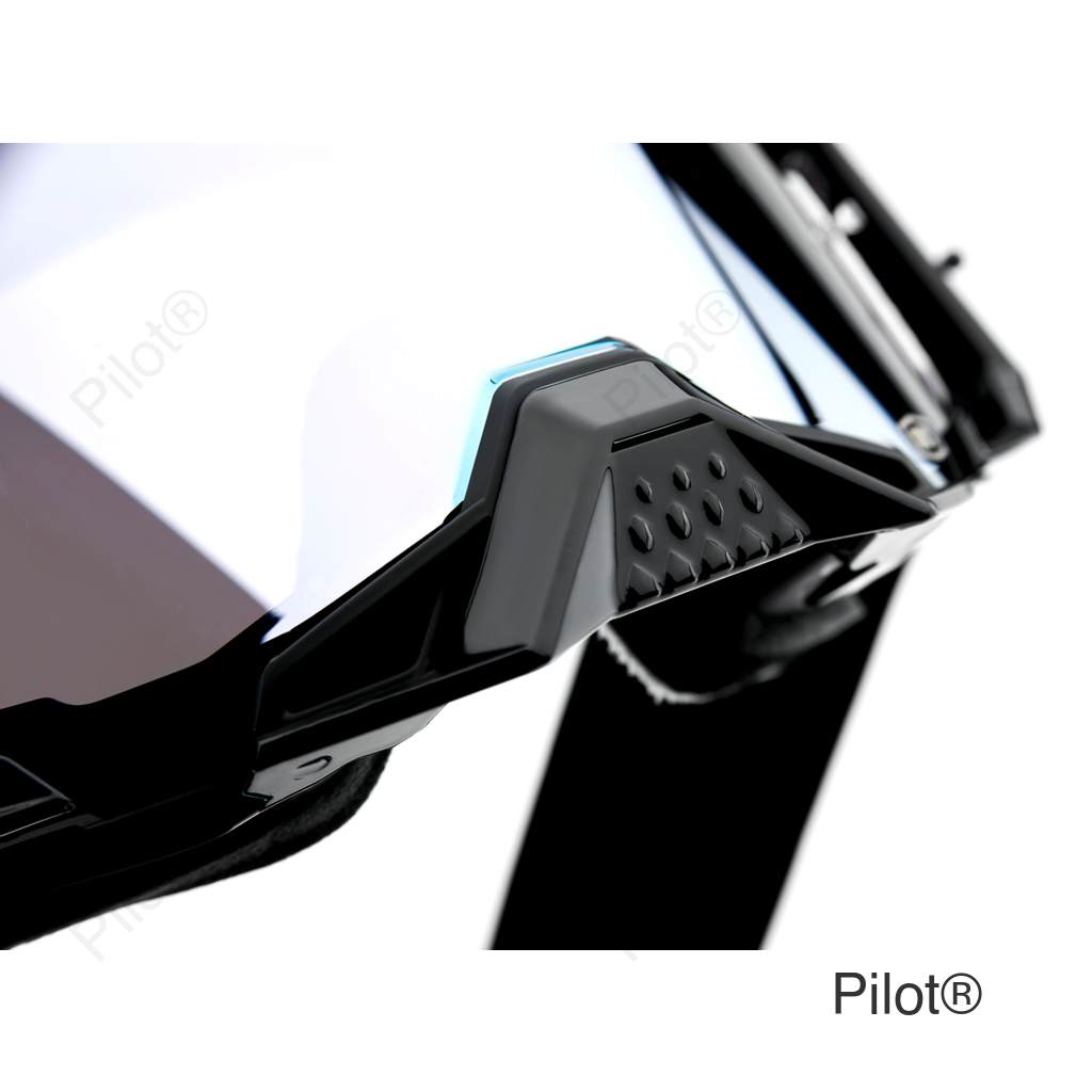 Armega Goggles - Black - Silver Flash Mirror