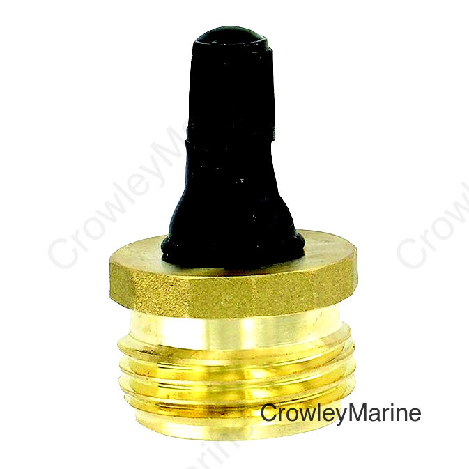 Valterra Blow Out Plug, Brass w/Valve