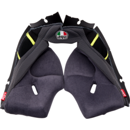 Pista GP RR Cheek Pads - Gray/Yellow - 2XL thumbnail-1