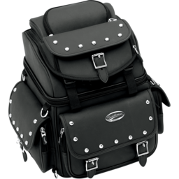 Sissy Bar Bag - Black Studded thumbnail-3