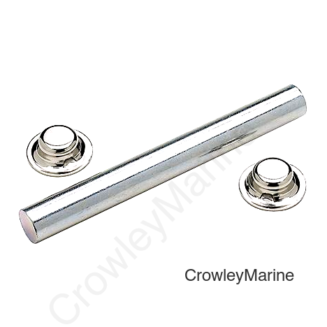 Seachoice Zinc Plated Steel Roller Shaft Includes 2 Pal Nuts