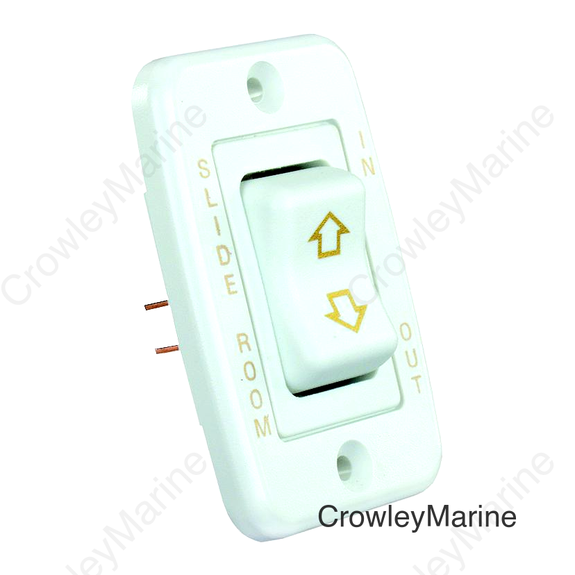 JR Products Low Profile RV Slide Out Switch with Bezel
