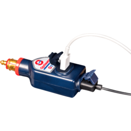 Dual USB Charger - Optimate - 180° BIKE Plug/12V - In-Line