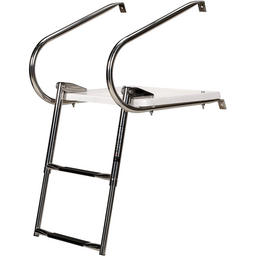 Seachoice Universal Swim Platform w/ Top-Mount Telescoping Ladder, 2 Step Ladder, Inboard/Outboard thumbnail-5
