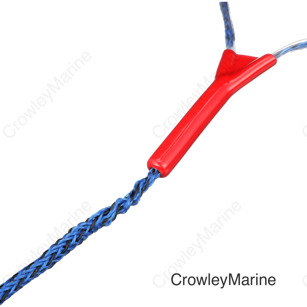 Seachoice 3-Section Water Ski or Wakeboard Rope, 75 Ft. Long, 13 In. Handle w/ Textured EVA Grip