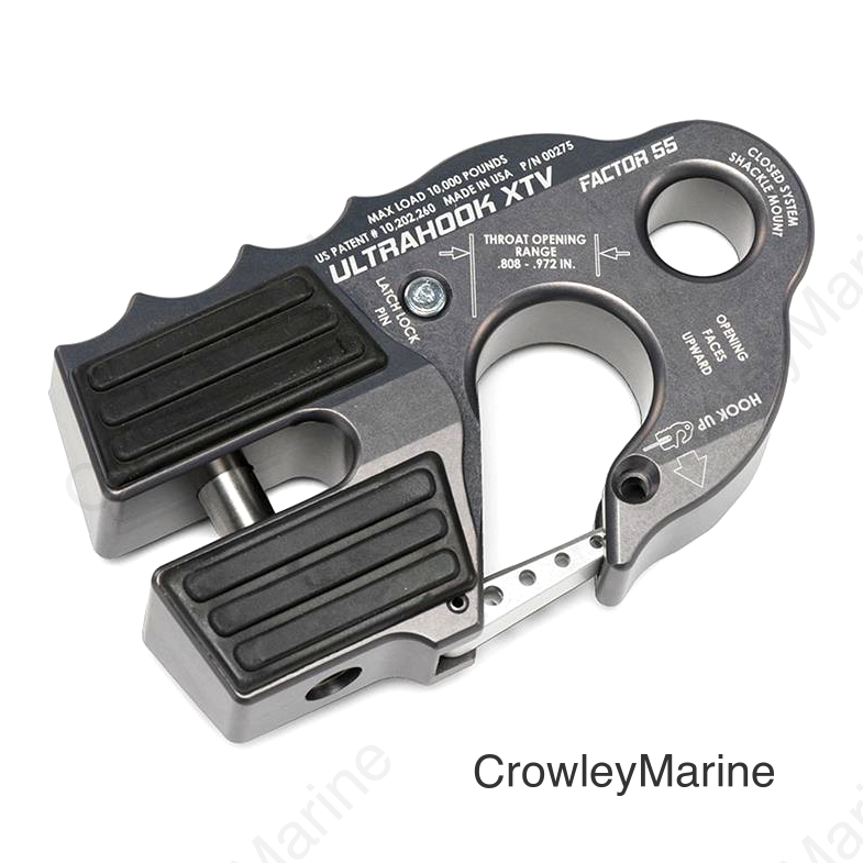 ULTRAHOOK XTV WINCH SHACKLE MOUNT GREY