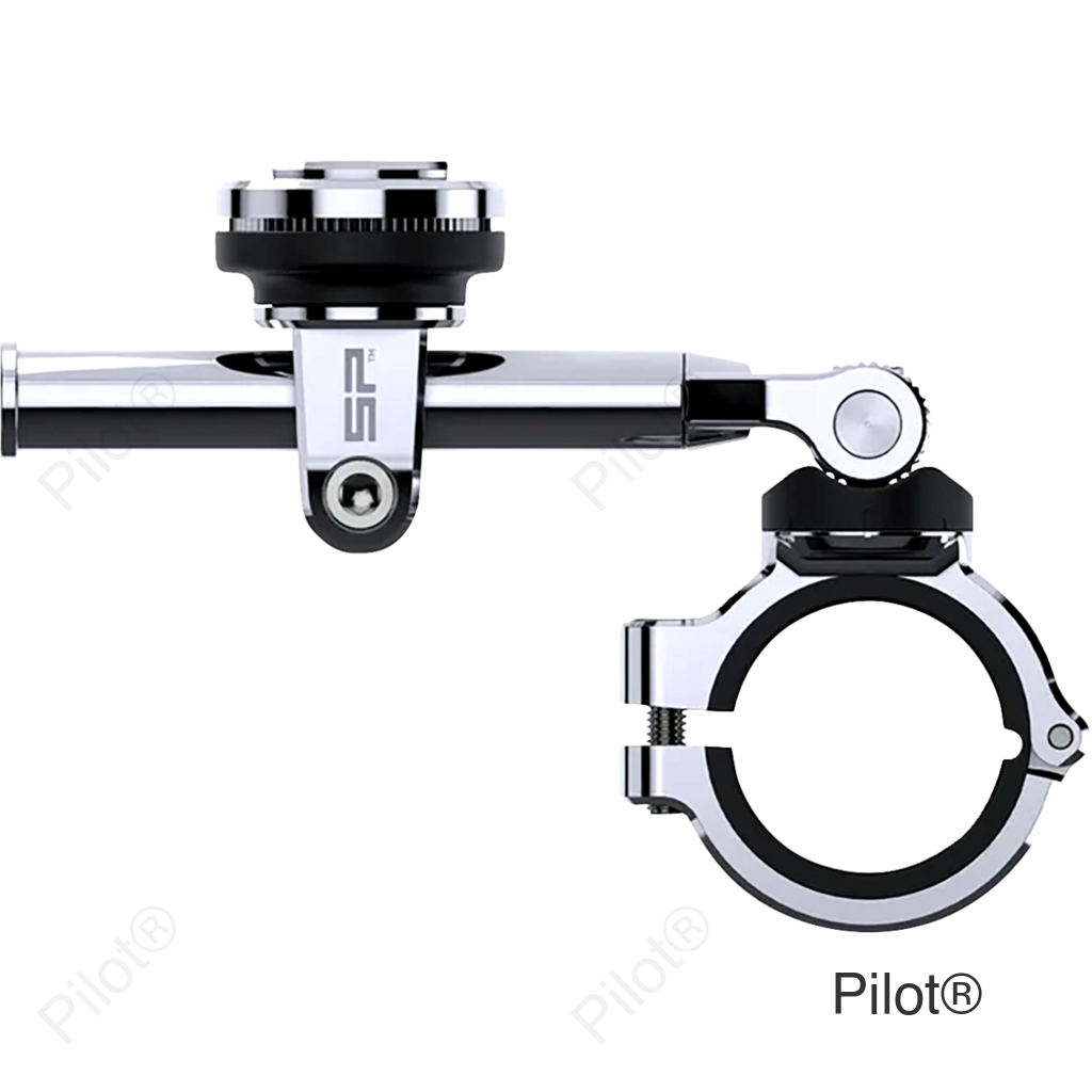 3D Phone Mount - 1-1/2" - Chrome