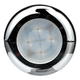 Seachoice LED Courtesy Interior Light Chrome/White Bezel, Blue LED thumbnail-1