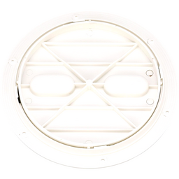 Seachoice Twist 'N' Lock Deck Plate, White Base and Lid, Up to 8-1/2 in. Diameter thumbnail-3