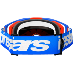Vision 8 Goggle - Wordmark - Blue/Orange - Red Mirror thumbnail-1