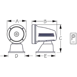 HALOGEN SPOT/FLOOD LIGHT ASA (405610-3)