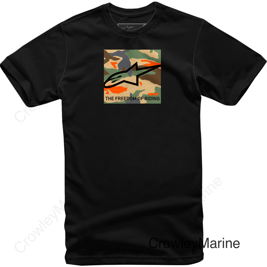 Free Camo T-Shirt - Black - Medium