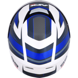 FX-99 Helmet - Recurve - Pearl White/Blue - Small thumbnail-0