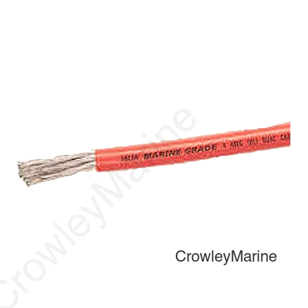 Ancor 112502 Marine Grade™ Tinned Copper Battery Cable, #6 AWG, 25', Red