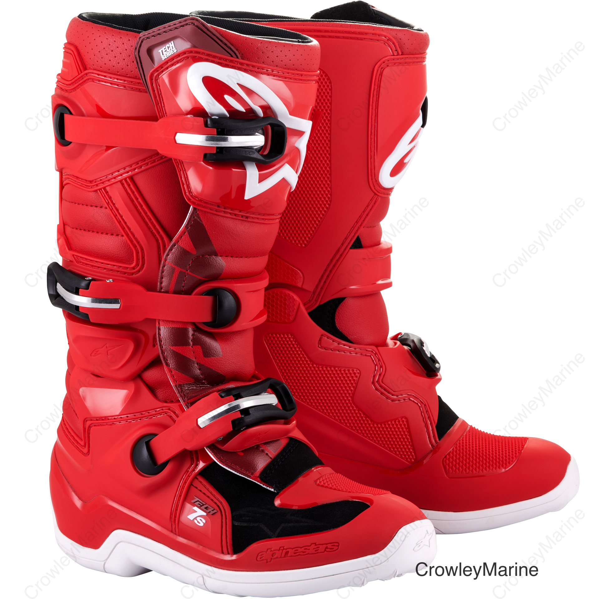 Youth Tech 7S Boots - Red - US 7