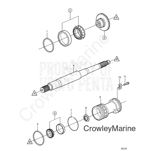 Shim Volvo - Volvo Penta (3850695)