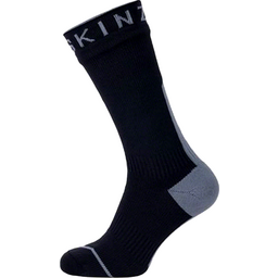 SealSkinz Briston Waterproof Mid Socks - Black/Gray Medium