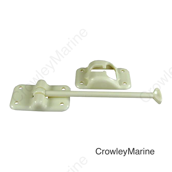 JR Products Plastic T-Style Door Holder, 6" Colonial White