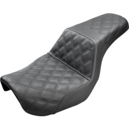 Step-Up Seat - Full Lattice Stitch - Black - Dyna
