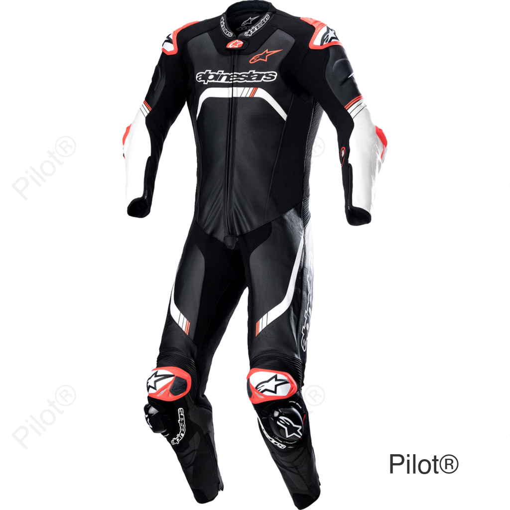 GP Tech v4 Leather Suit - Black/White - US 42 / EU 52