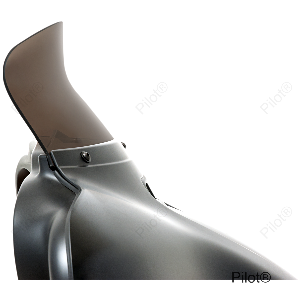 Spoiler Windshield - 6-1/2" - Smoke - FLH