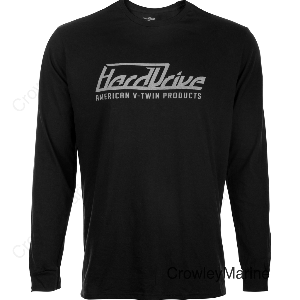 HARDDRIVE LONG SLEEVE TEE BLACK/GREY MD