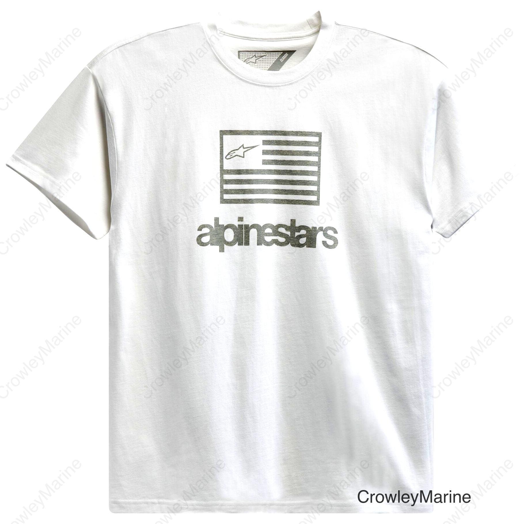 FLAG TEE WHITE LG