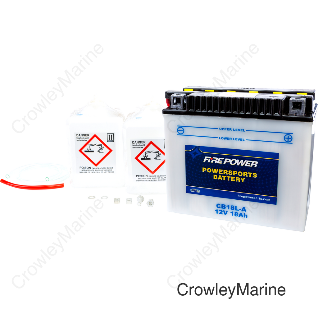 BATTERY W/ACID CB18L-A 12V HEAVY DUTY