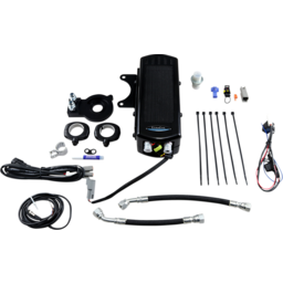 Side Mount Oil Cooler Kit - Gloss Black - Sportster thumbnail-0