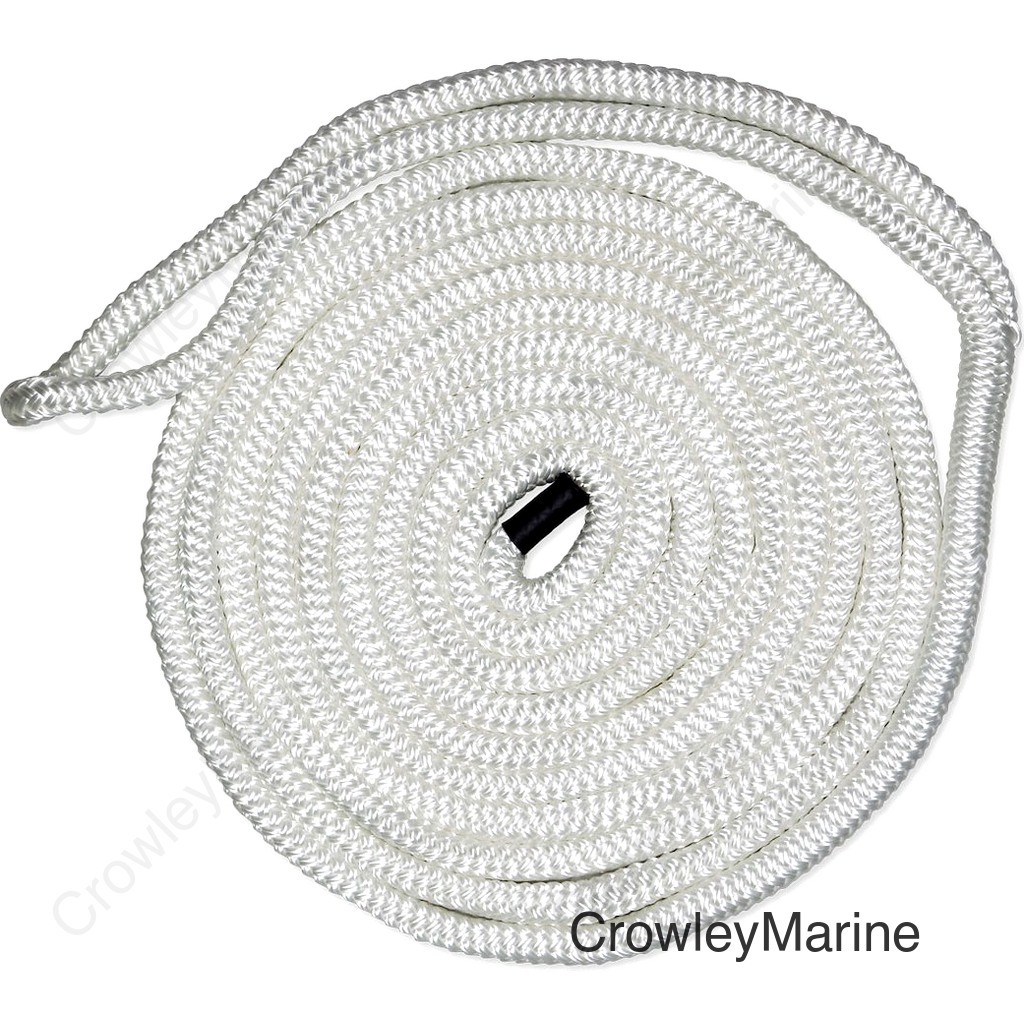 3/8IN-15FT DBLBRD CMP DOCKLINE WHT
